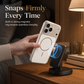 Magnetic Matte Electroplated Phone Case with Large Window Protector Full Coverage Protective Cover