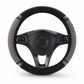 Sparkling Rhinestone Car Steering Wheel Cover Elastic Leather Wheel Protector with Crystals for Auto Interior