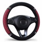 Sparkling Rhinestone Car Steering Wheel Cover Elastic Leather Wheel Protector with Crystals for Auto Interior