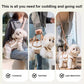 🐱🐶 2-in-1 Portable Pet Carrier/Sling/Tote | Breathable Blended Fabric, Padded Sponge Shoulder Strap🔄