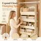 🧥 Heavy-Duty Hanging Wardrobe Organizer: Adjustable Dividers, Anti-Sag, Space-Saving