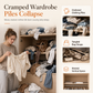 🧥 Heavy-Duty Hanging Wardrobe Organizer: Adjustable Dividers, Anti-Sag, Space-Saving