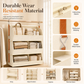 🧥 Heavy-Duty Hanging Wardrobe Organizer: Adjustable Dividers, Anti-Sag, Space-Saving