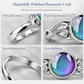 💍Fashionable Sweet Style Temperature Color Changing Stone Mood Ring✨