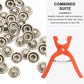 📢🔥BUY MORE SAVE MORE!!🧵 Sew-Free Snap Button Fastener Kit – Fix, Fasten & Customise Fabric Without Stitching, A Handy Kit for Quick Repairs & Craft Projects ✨