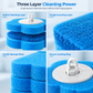 🔥50% OFF!!📢🚽 Wall-Mounted Disposable Toilet Brush Set – Dissolvable Scented Refill Heads, Keep Bathroom Cleaning Tidier & More Convenient ✨