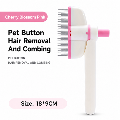 🔥50% OFF!!🐾 Stainless Steel Pin Pet Grooming Brush – Detangling & Deshedding Comb for Cats & Dogs ✨
