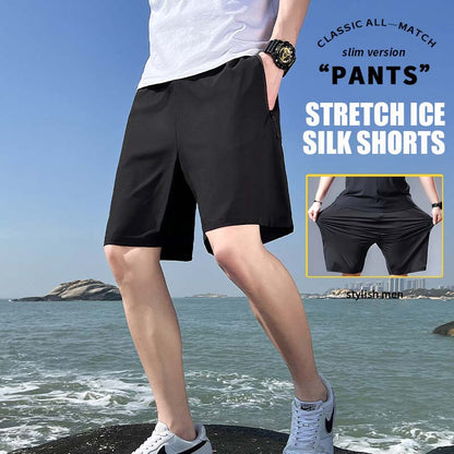 Pantalón Corto Hombre Tallas Grandes Ice Silk Stretch