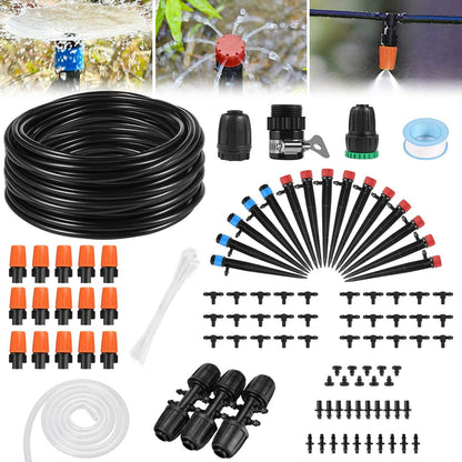 Kits de Microtubos de Riego Automático para Jardín, Aspersores Ahorradores de Agua