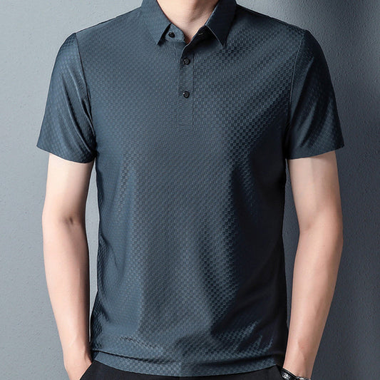 Polo de Moda de Color Sólido para Hombre