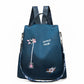 Floral bordado impermeable Oxford Backpack（50% OFF）